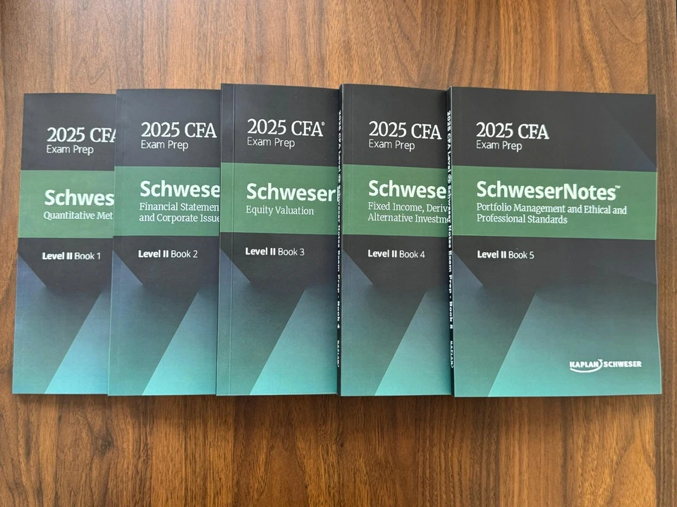 Kaplan Schweser Notes 2025 CFA® Level I,2 and 3 Complete Set/(World. WS) - Image 2 of 3