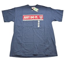 Vintage USA National Soccer Team Nike Tshirt XL Center Swoosh Navy NWT