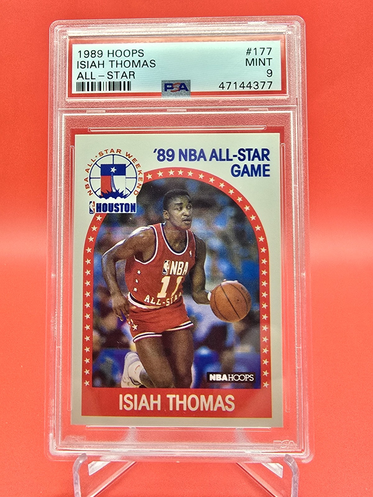 1989 Hoops Isiah Thomas #177 All Star Game PSA 9 Mint