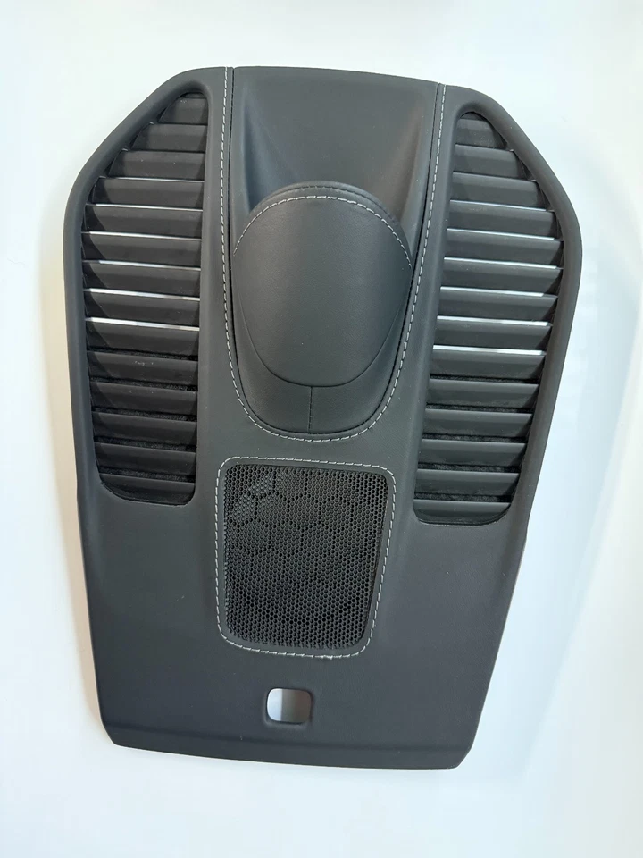 CUBIERTA DE TABLERO CRONÓGRAFO EXCLUSIVA PARA PORSCHE 911 991 991.2 981 718 CUERO NEGRO PLATEADO Foto 3 de 4