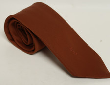 Yves Saint Laurent VTG Men's Tie Silk Chocolate Brown Color 58" Long YSL