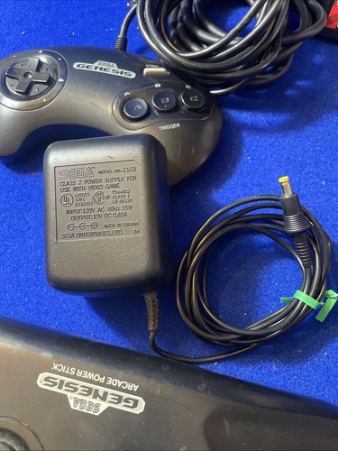 SEGA GENESIS WITH 11X GAMES SONIC ARCADE POWER STICK TESTED **SEE DESCRIPTION** - Picture 5 of 22