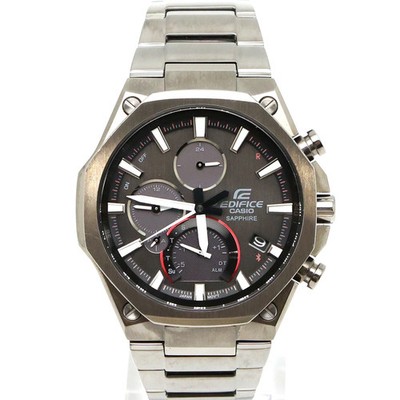 CASIO EDIFICE EQB-1100YDC-1AJF 40 mm Used Watch Solar Gray Bluetooth Outer Box
