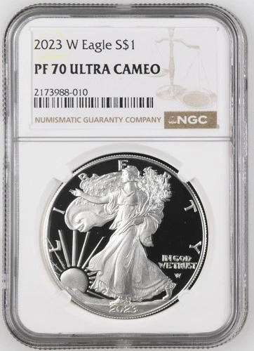 2023 W Bullion Silver Eagles NGC PF-70 ULTRA CAMEO