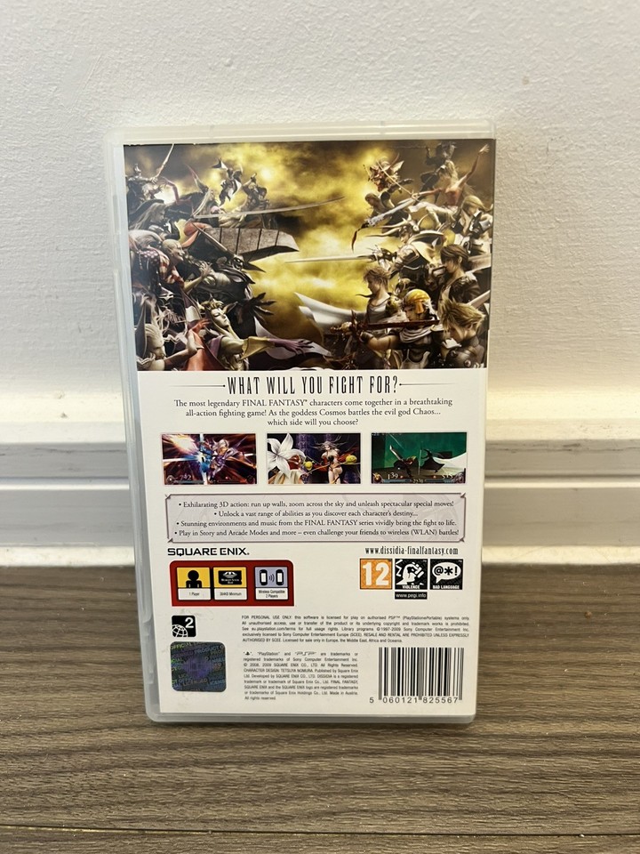Dissidia: Final Fantasy - Sony PSP - no manual - PAL - VGC | eBay UK
