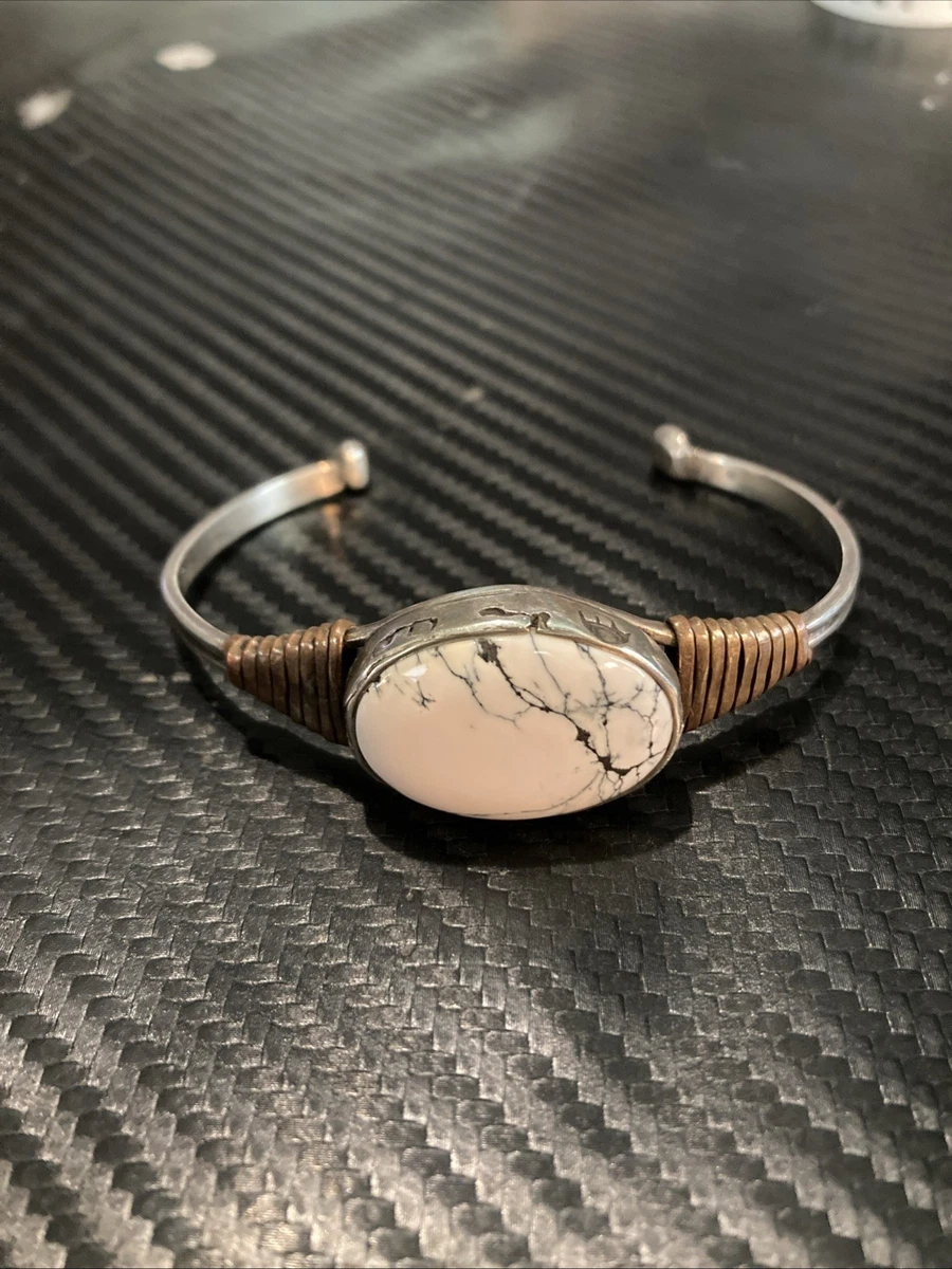 White Buffalo Turquoise In Native American Bracelets for sale | eBay