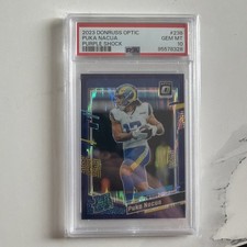 2023 Donruss Optic Purple Shock #238 Puka Nacua Rookie Card PSA 10 Gem Mint