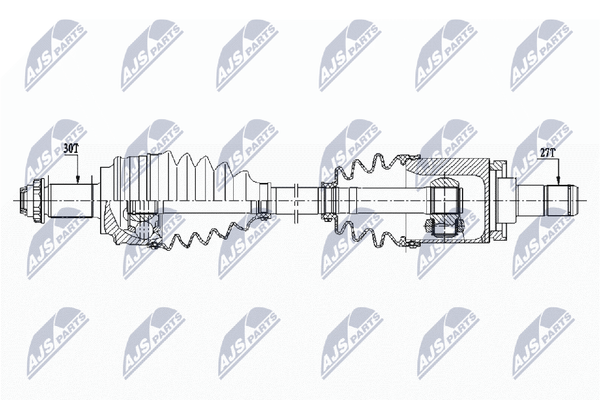 Antriebswelle NTY NPW-BM-151 FüR BMW X3 E83 Xdrive-image