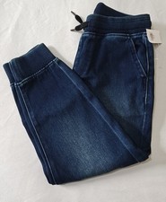 Old Navy Boys Elastic Waist Joggers Pants Size XS 5 Blue Wash New