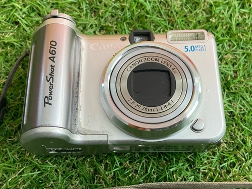 Canon PowerShot A610 5.0MP Compact Digital Camera Silver Tested - Picture 2 of 11