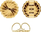 Duhaas 14K Yellow Gold Filled 4mm Secure Earring Backs for Stud Earrings Pair
