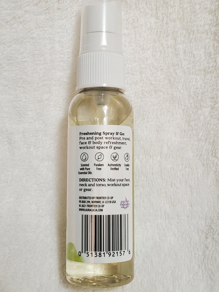 Bruma de entrenamiento purificadora Aura Cacia 2 fl oz (59 ml) árbol de té y limón Foto 2 de 4