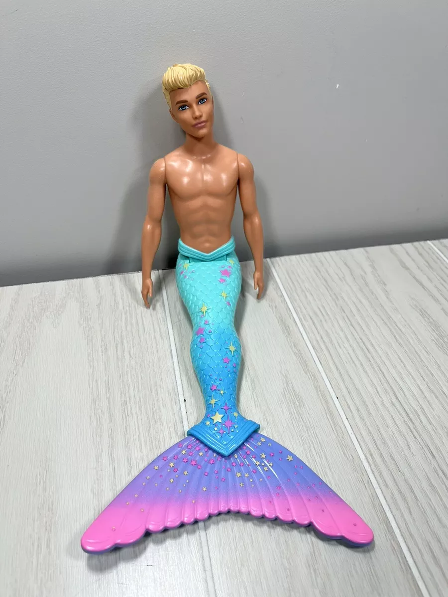 Barbie Dreamtopia Ken 2018 mermaid merman doll blue purple pink