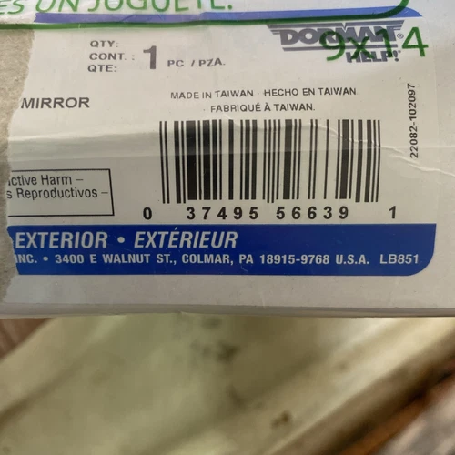 Door Mirror Glass Non-heated Right Dorman 56639 fits 99-05 Hyundai Sonata