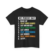 Gaming Shirt, My Perfect Day Video Games Lovers T-shirt, Gamer Funny Shirt 