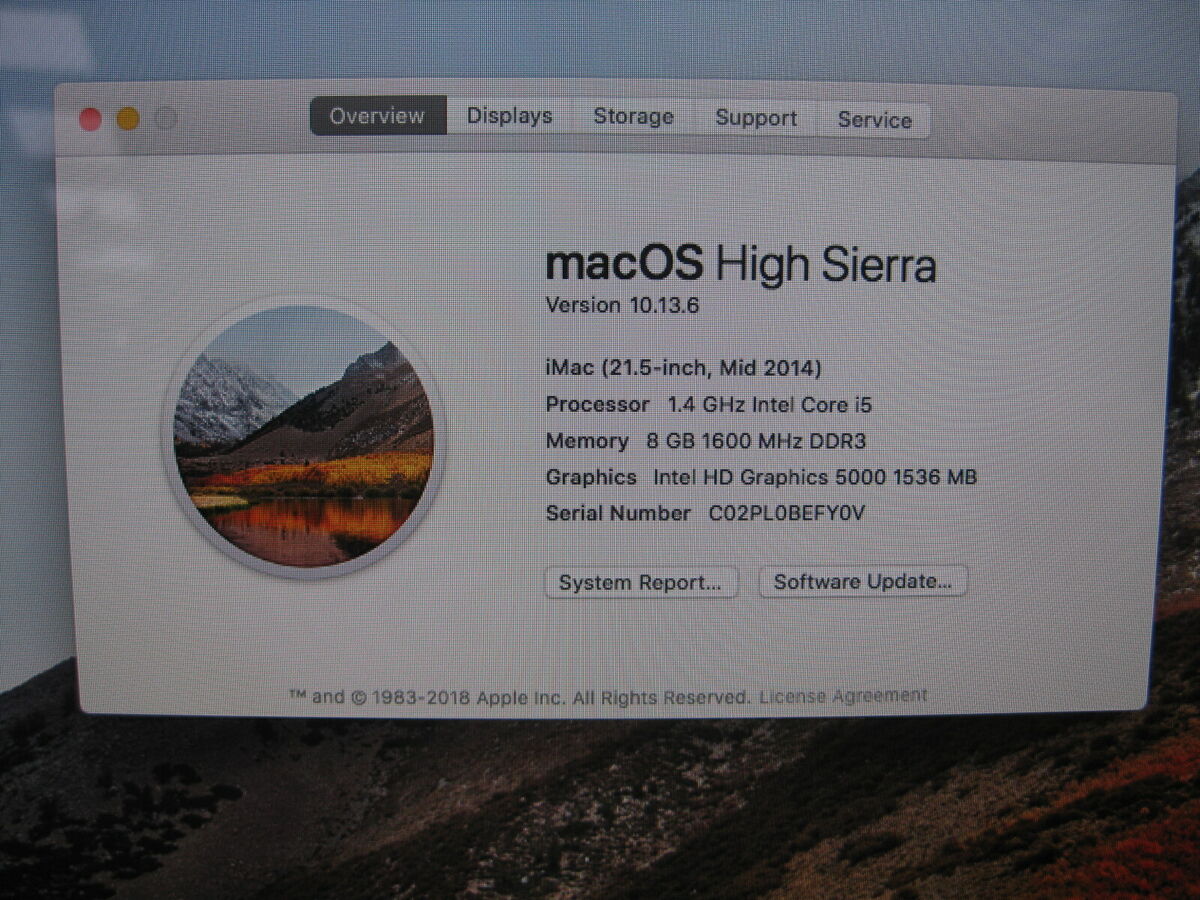 Apple iMac 21.5 Apple iMac 21.5