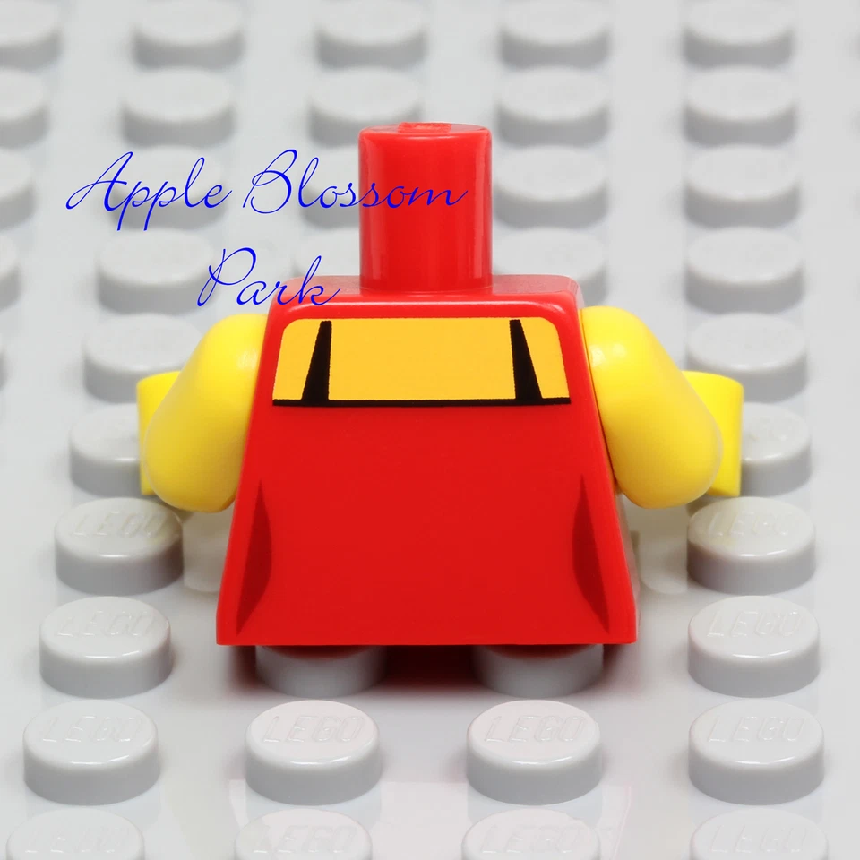 NEW Lego Female RED SHIRT MINIFIG TORSO - Girl Minifigure Dress Tank Top w/Black - Image 4 of 4