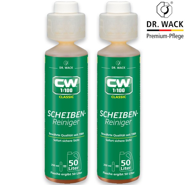 2X Dr. Wack Cw 1:100 Classic Scheibenreiniger Konzentrat Wischwasser 250Ml-image