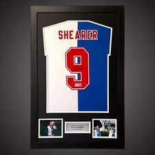Alan Shearer Hand Signed Framed Blackburn Football Shirt With COA  £299