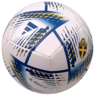 Adidas Rihla Club WM 2022 Ball Trainingsball Fußball Gr.5 weiss-blau Bundesliga
