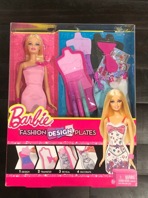 barbie fashion design plates