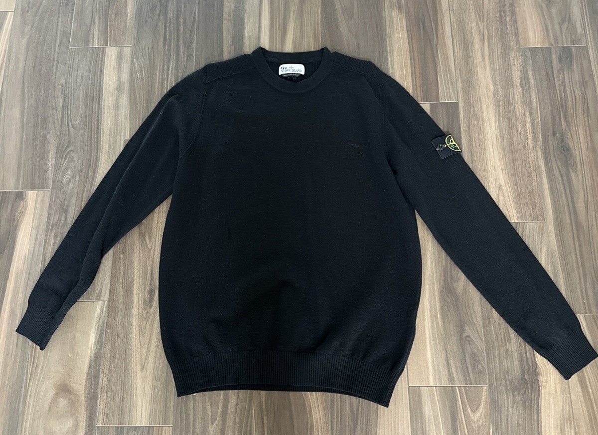 Stone Island Crewneck Sweater Black Men's Size XL
