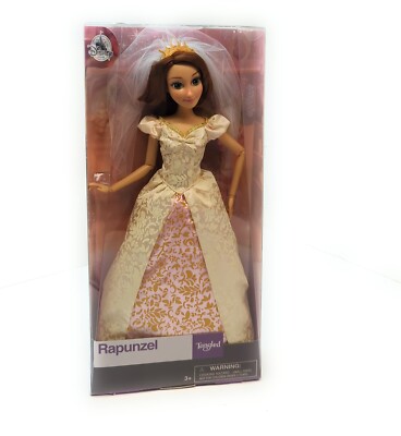 Disney Store Rapunzel verworrene Hochzeit Edition Puppe mit Schleier Krone & Schuhe NEU