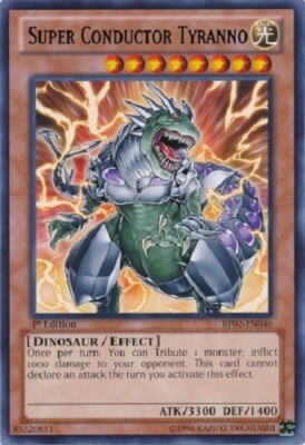 Super Conductor Tyranno - BP02-EN046 - Rare 1st ed  Yugioh Konami