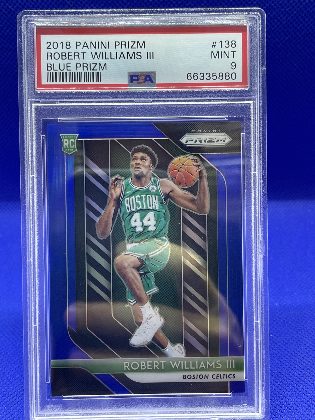 2018-19 Panini Prizm Robert Williams III Blue Prizm RC Celtics /199 PSA 9 Mint