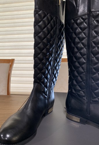 Vince Camuto Quilted Leather Riding 