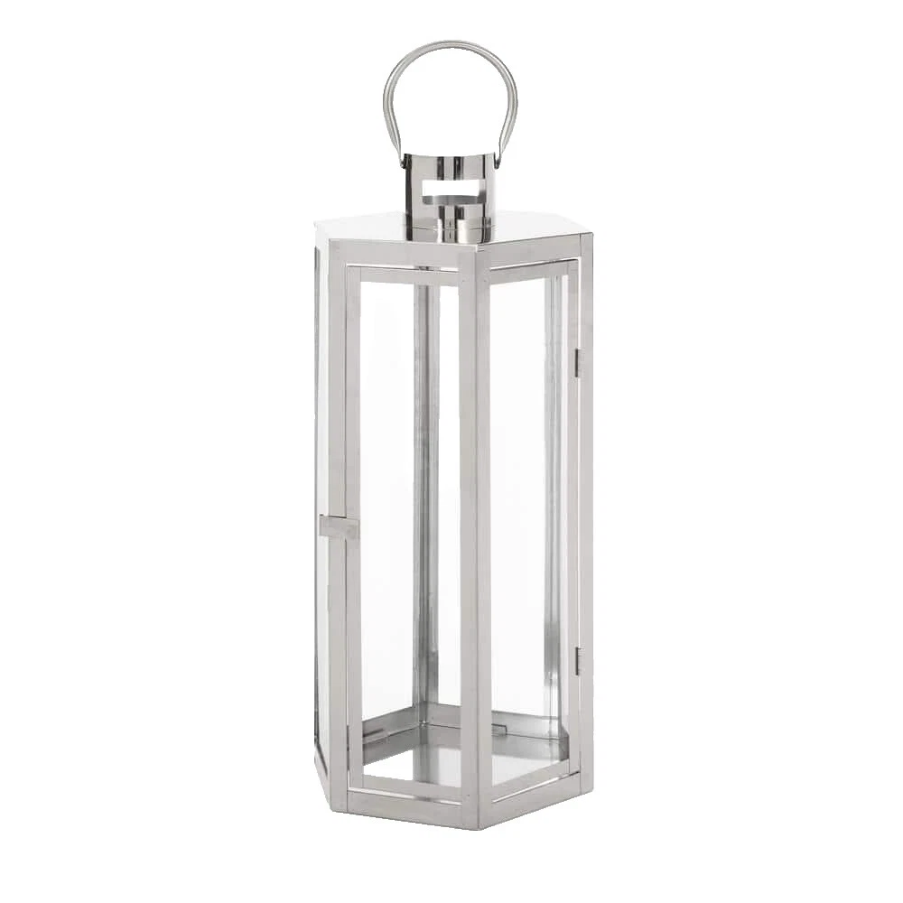 Linternas de vidrio de acero inoxidable