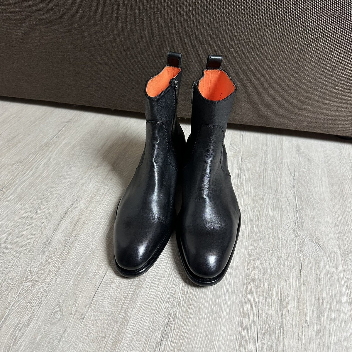 ブーツその他 Santoni Ankle boots Santoni Black Ankle Boots with Buckle Detail – Top Shelf Apparel