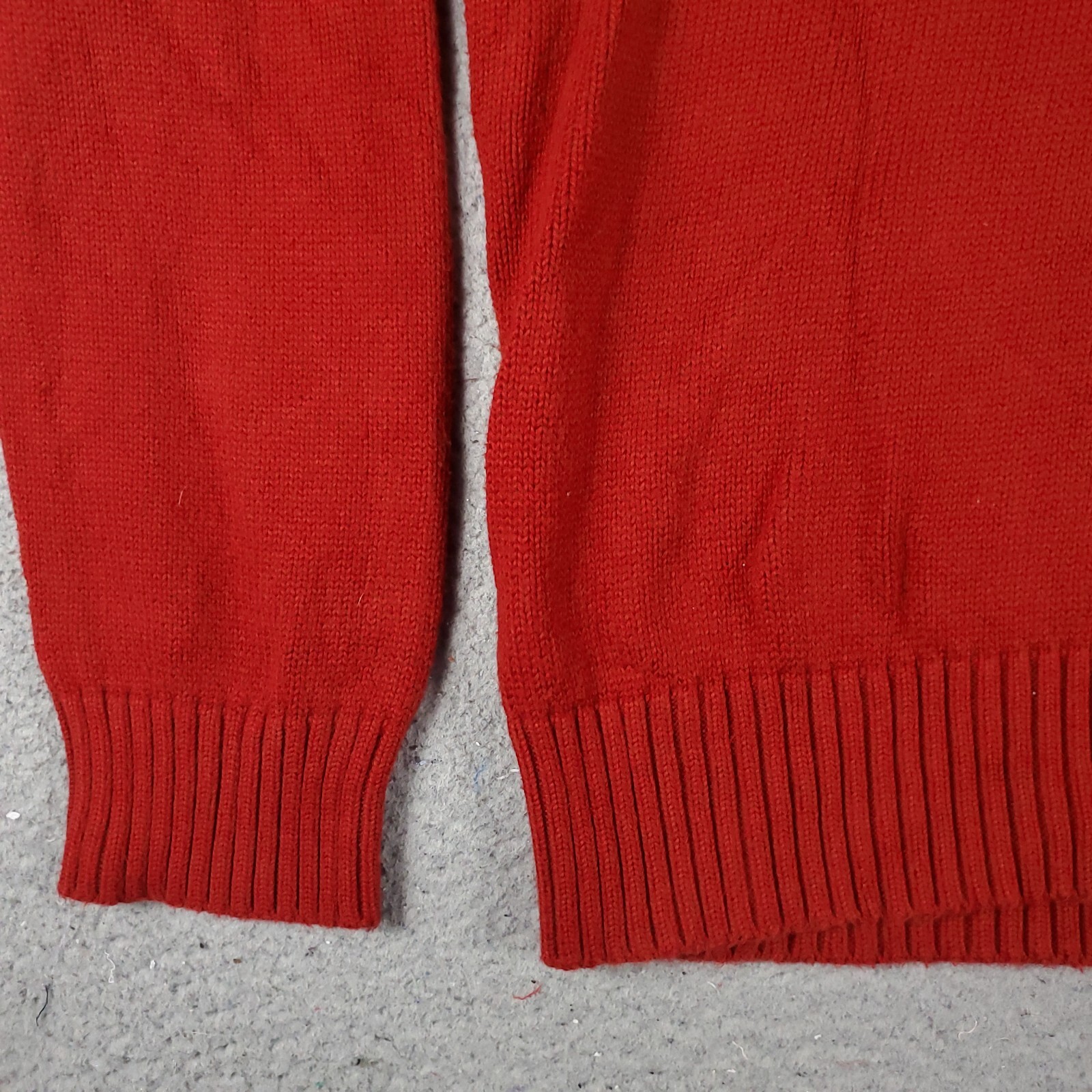 Maglione Ralph Lauren uomo XL rosso pony casual 1 4 zip pullover felpa