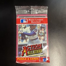 1984 Donruss "Action All-Stars" Sealed Jumbo Pack (Ryne Sandberg - Front Card)