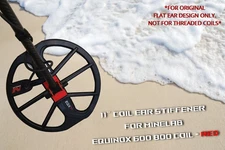 2 PACK-  11" Coil Ear Stiffener for Minelab Equinox 600 800 Coil - RED