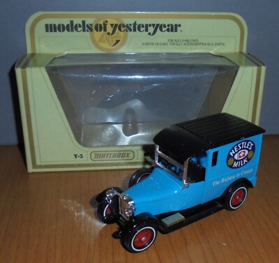 Matchbox Yesteryear Y5 Talbot Van Nestle's Milk Matt Black Roof Issue 1