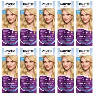 10x Palette Intensive Color Cream 0-00 (E20) Super Light Blonde Permanent Hair 