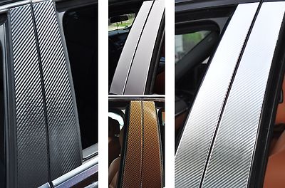 6x Tür leisten Zierleisten B Säule Verkleidung Struktur Folie Tuning Fenster F13