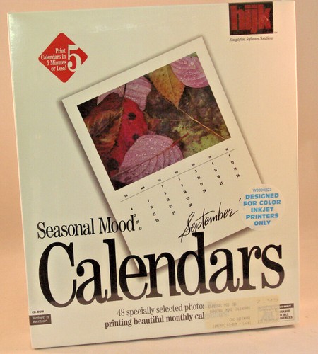 Seasonal Mood - Calendars - CD-ROM - hijk (1997) - NIB