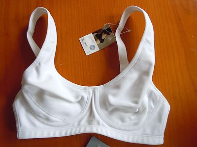 Adidas ADISHE sports bra white SIMIA WIRED BRA D 70B / F 85B / underwired NEW