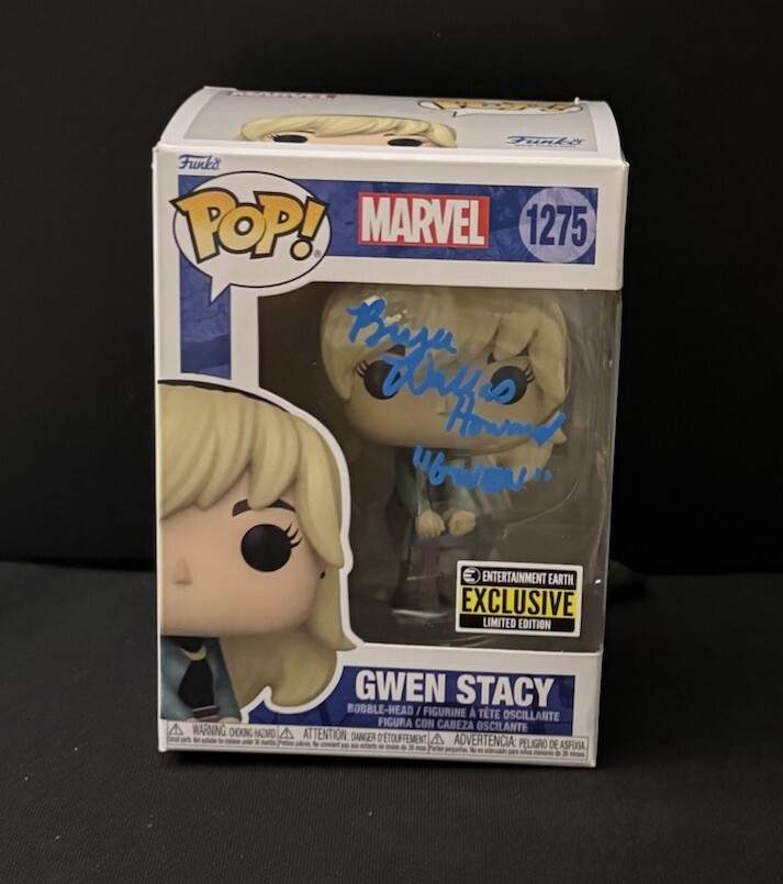 Funko POP ブライス・ダラス・ハワード 直筆サイン入り スパイダーマン BRYCE DALLAS HOWARD SIGNED MARVEL SPIDER-MAN GWEN STACY FUNKO POP