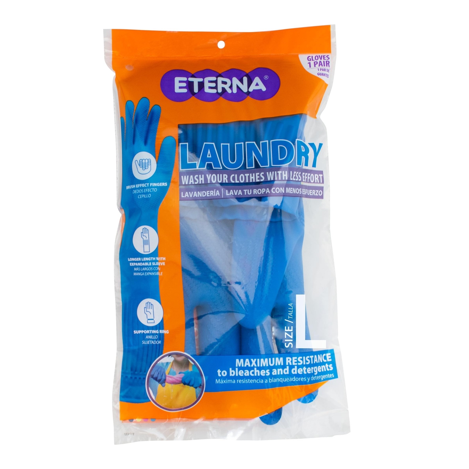 Gloves Extra Long, Gloves for Laundry, Kitchen and Household Cleaning, Brush ...-image
