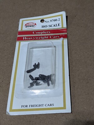 Model Power - HO Scale - Couplers - Heavyweight Cars - #9700-2 - NOS