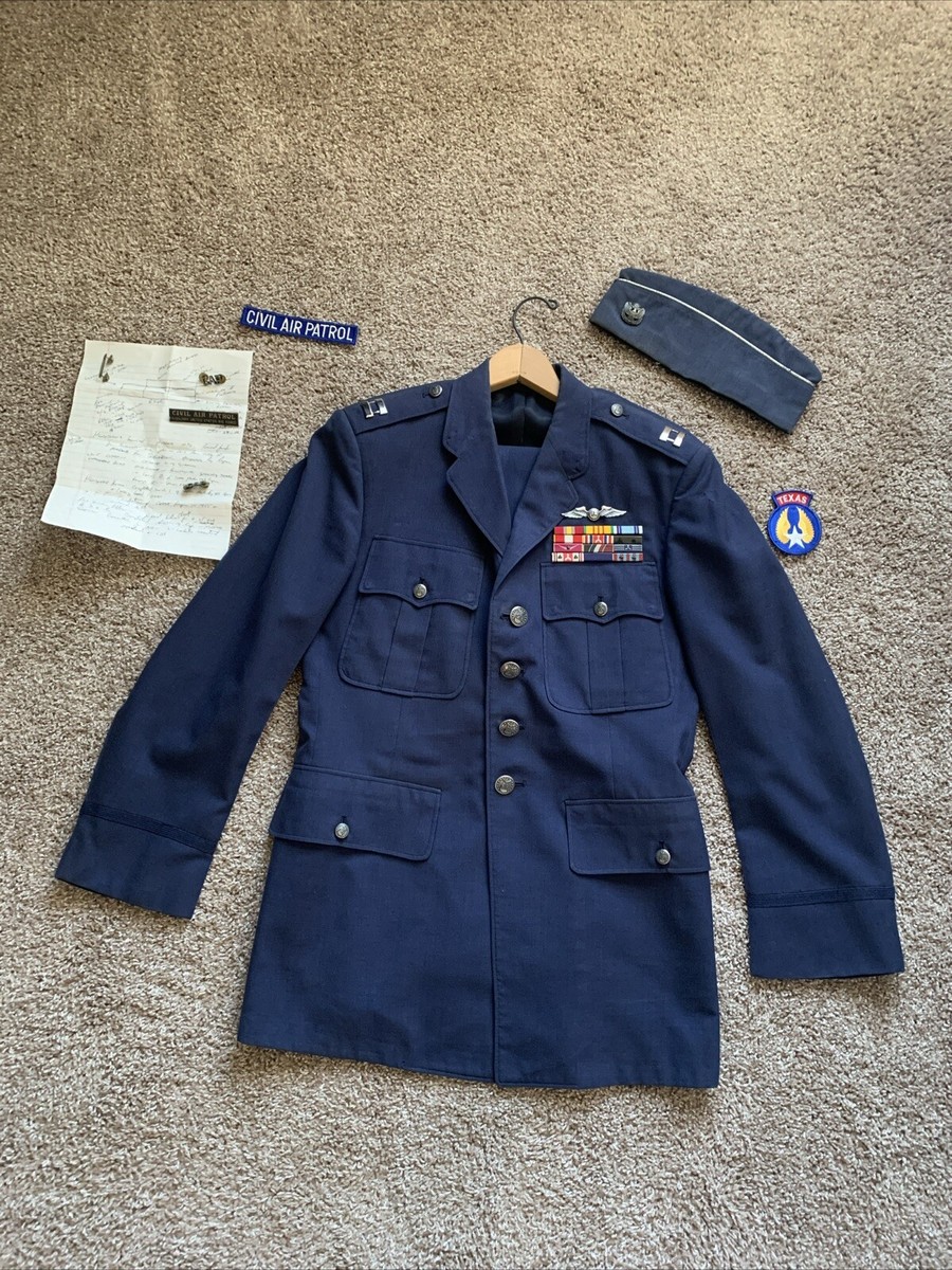 Civil Air Patrol Blues Uniform Cap Vintage USAF Texas Civil Air