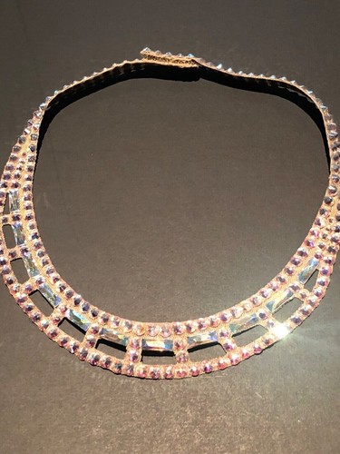 Women Ballroom Dance Jewelry Accessories Necklace Crystal AB