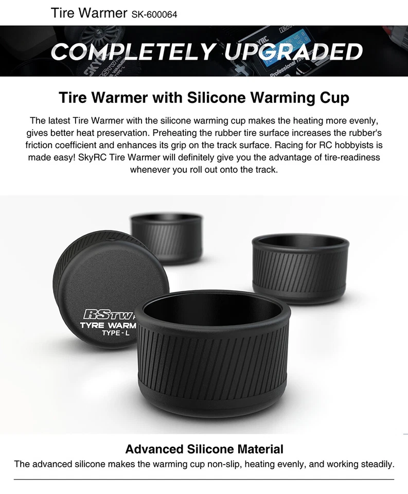 SKYRC Tire Warmer Electronic MCU RSTW Temperature Controlled for 1/10 1/8 Car - Image 3 of 4