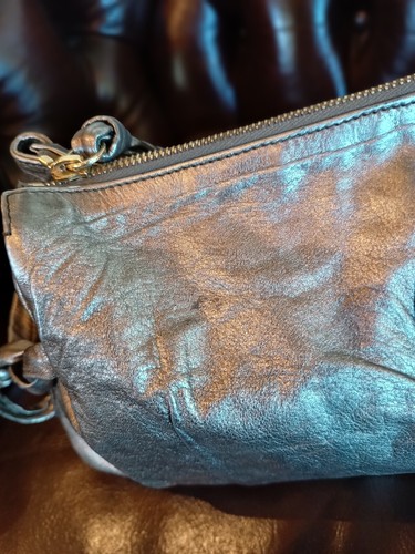 Rare Vintage 2008 Gucci Hysteria Large Metallic Leather Clutch Bag - Picture 9 of 10