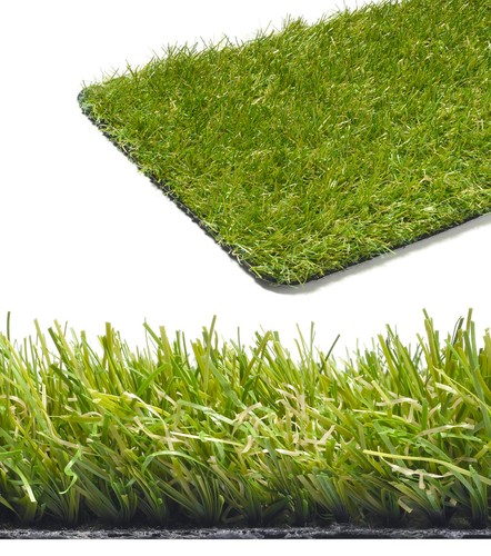 Kunstrasen Garten Balkon Terasse hochflor Rasenteppich meterware Havanna Grün