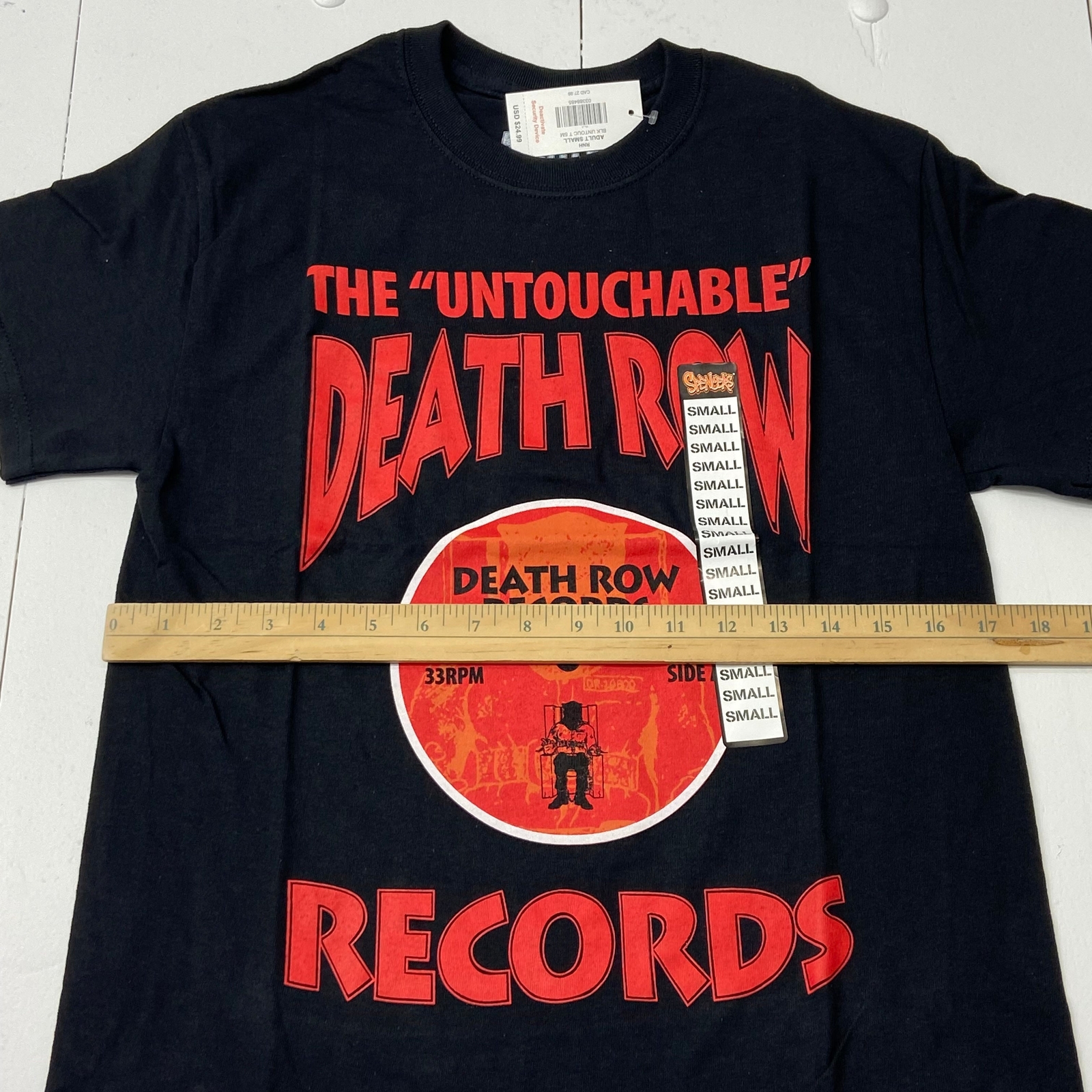 FILA T shirt manica corta Death Row Records nera The Untouchable Graphic taglia adulto