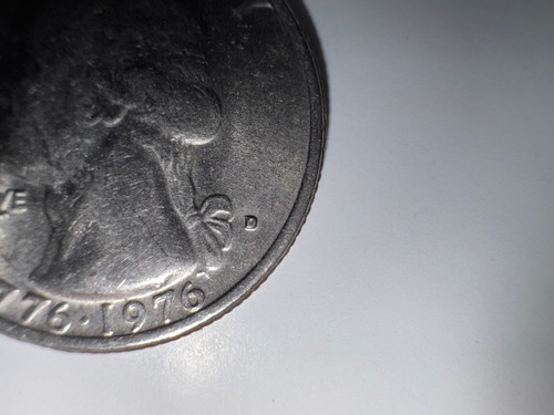 1776-1976 D US Bicentennial Quarter, raro errore di conio riempito - Foto 13 di 13